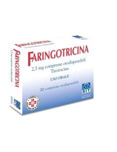 Faringotricina 2,5 mg Tirotricina Stomatiti 20 Compresse